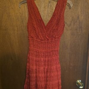 Max Studio Layered Scarlet Mini Dress